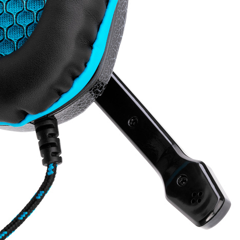 Наушники Oklick HS-L400G ZEUS, цвет голубой/черный