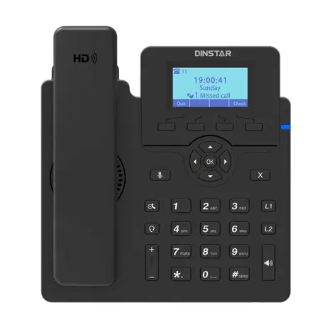 Телефон IP Dinstar C60UP черный