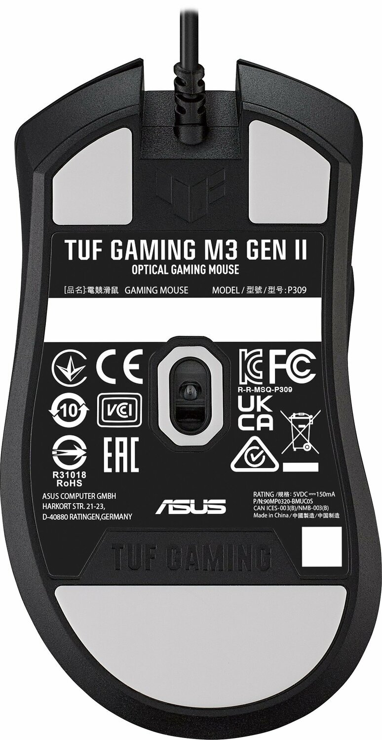 Мышь ASUS TUF GAMING TUF Gaming M3 Gen II 90MP0320-BMUA00, цвет черный