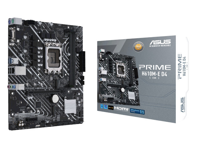 Материнская плата ASUS Intel H610 PRIME H610M-E D4-CSM