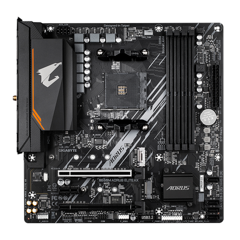 Материнская плата Gigabyte AM4 AMD B550 B550M AORUS ELITE AX