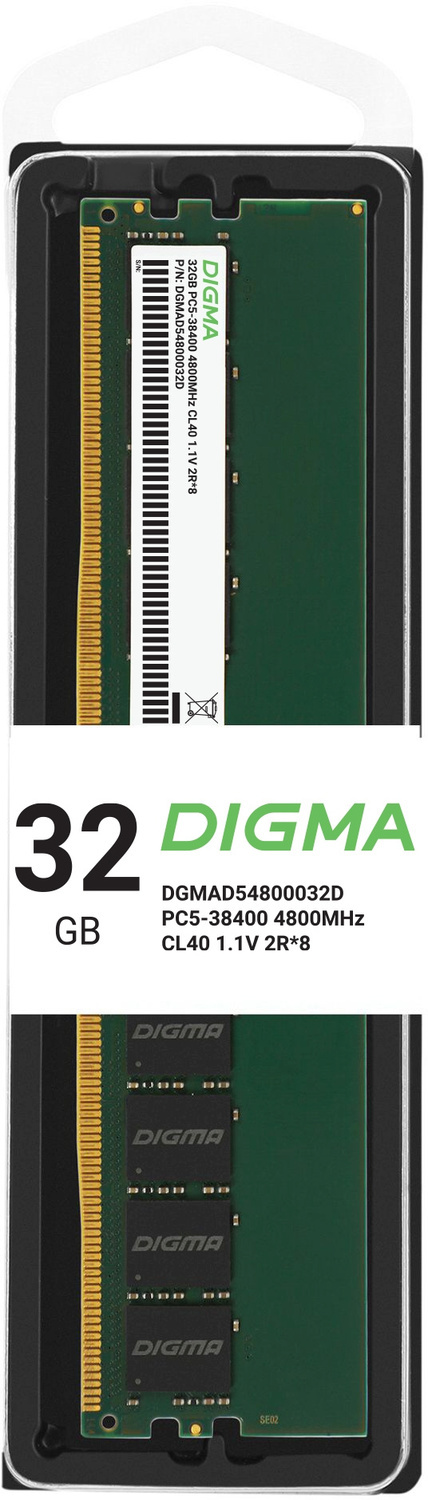 Оперативная память DIGMA DDR5  32GB, DGMAD54800032D, RTL