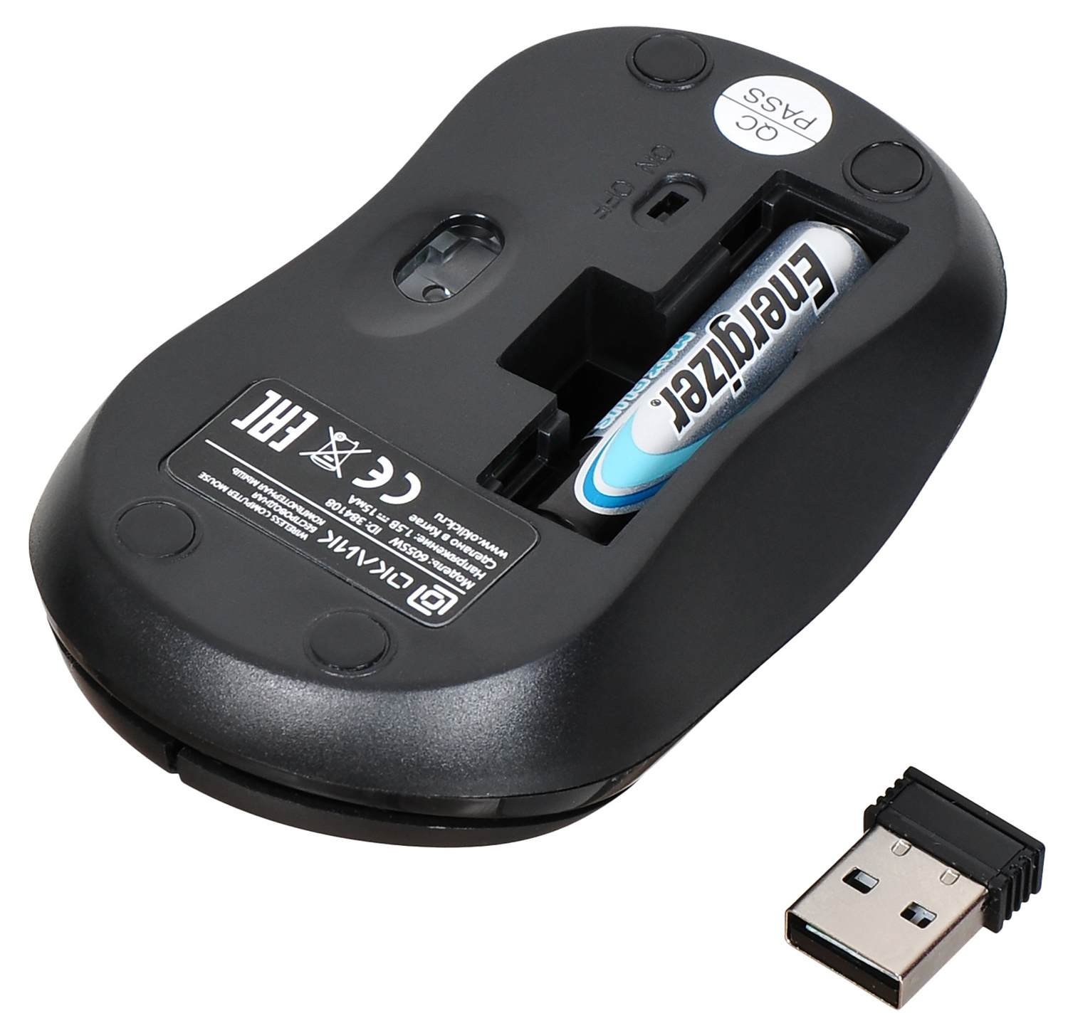 Мышь Oklick Мышь 605SW 384108, цвет черный