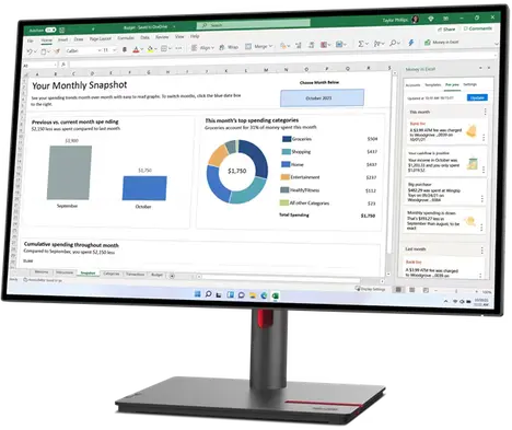 Монитор LENOVO P27h-30 27.0-inch черный