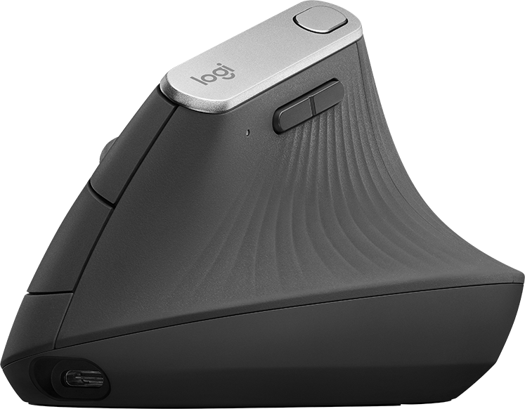 Мышь Logitech MX Vertical черный/черный оптическая (4000dpi) беспроводная BT/Radio USB (6but)