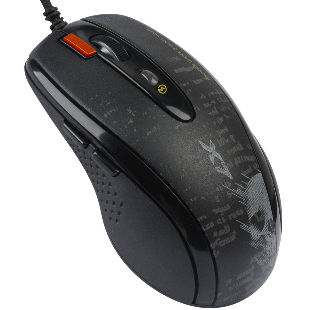 Мышь A4Tech V-Track F5 черный/рисунок оптическая 3000dpi USB 6but
