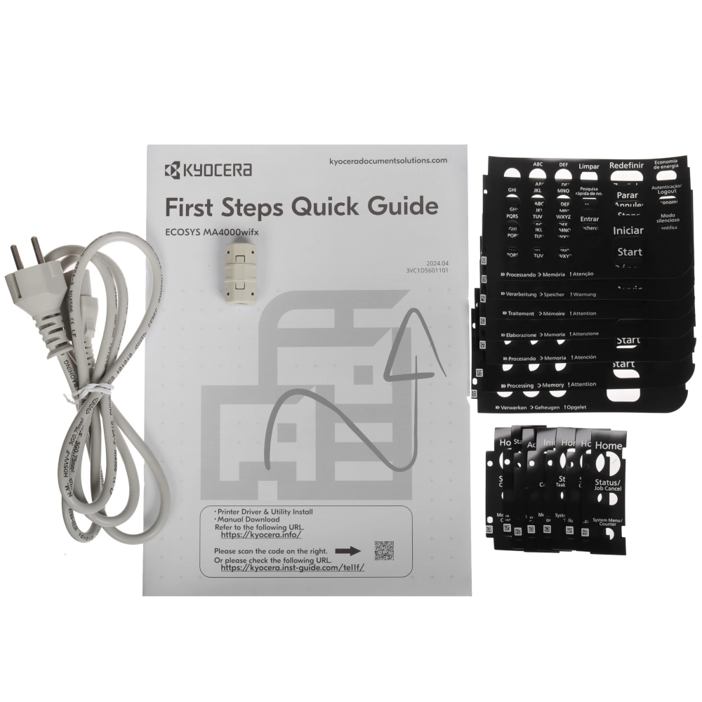 МФУ Kyocera Ecosys MA4000wifx с картриджем