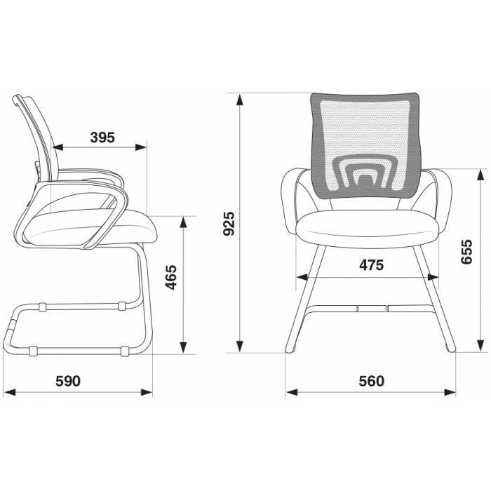 Кресло Бюрократ  CH-695N-AV