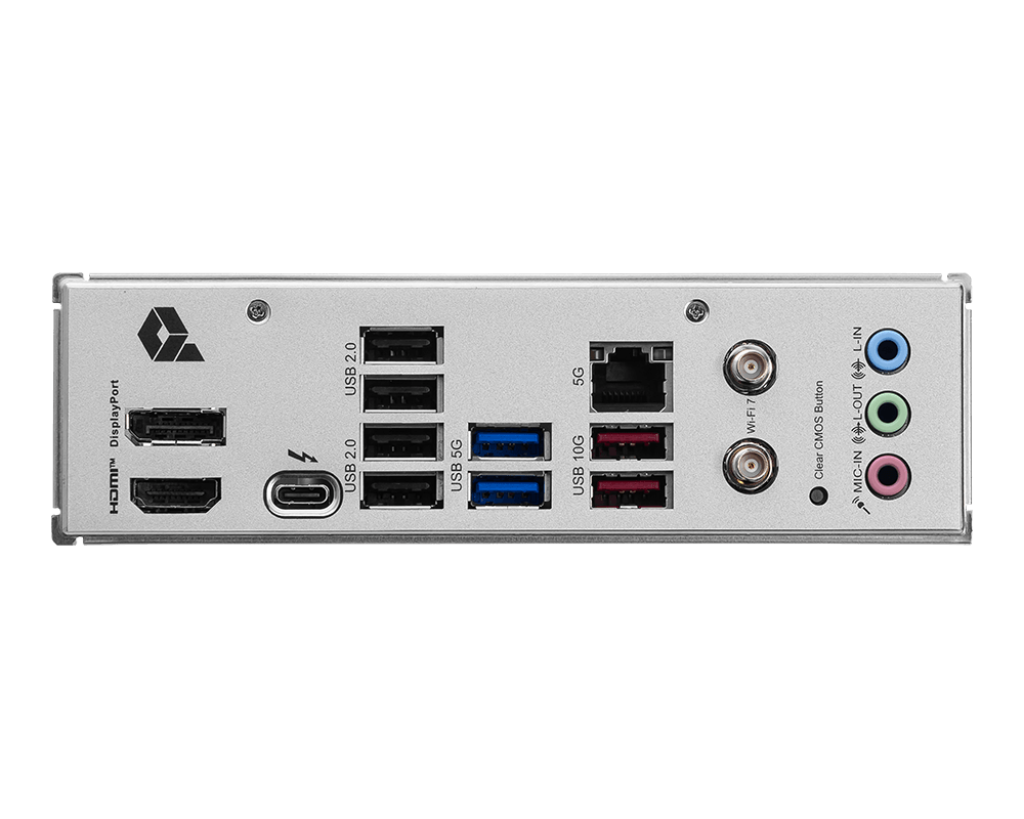 Материнская плата MSI PRO B860-P WIFI B860, LGA1851, 4*DDR5, 4*PCIEx16, 3*M.2, 1*TypeC, 2*USB3.2Gen2, 6*USB3.2Gen1, 8*USB2.0, 4*SATA3.0, 5G, Type-C(DP), DP, HDMI, ATX, RTL