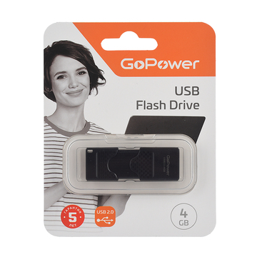 Флешка GoPower SLIDER 4GB