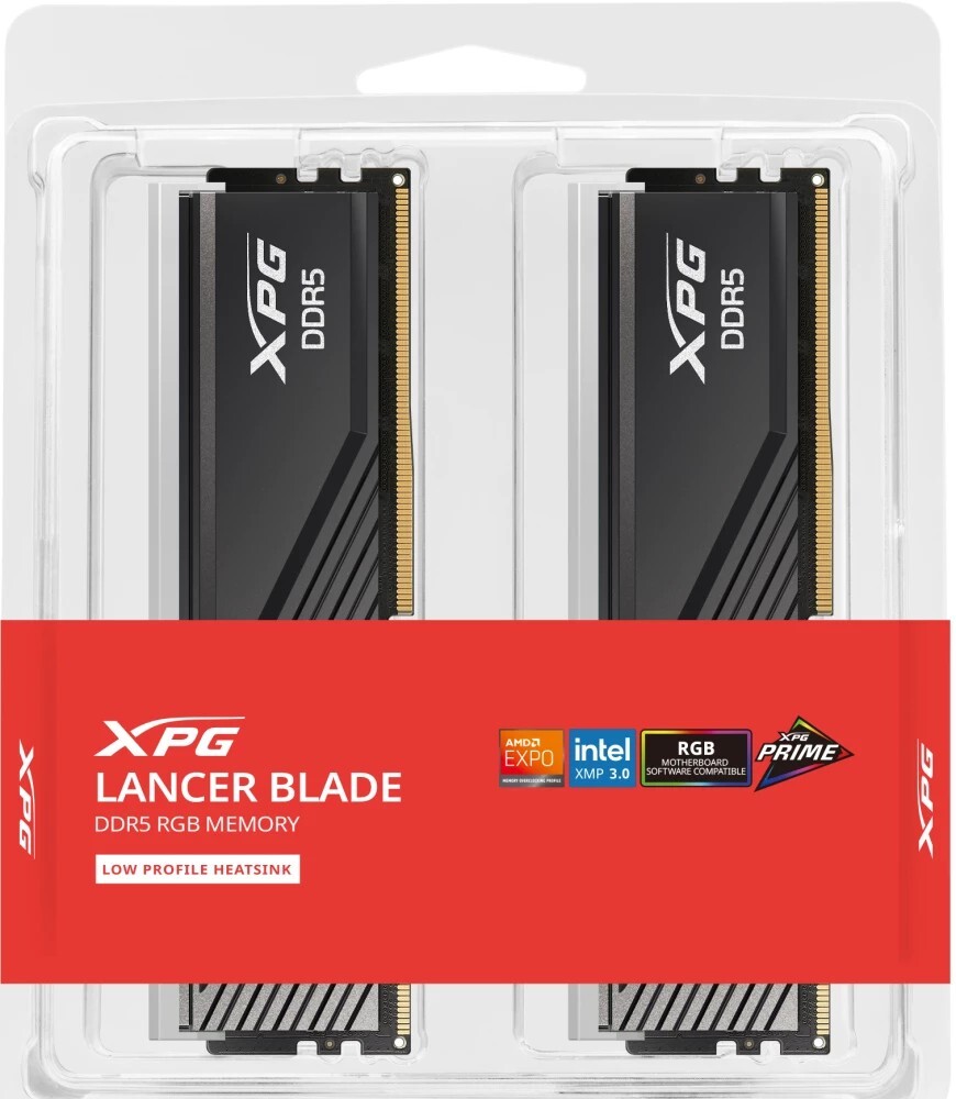 Оперативная память ADATA LANCER BLADE RGB DDR5 6000MT/s 2x16Гб, AX5U6000C3016G-DTLABRBK