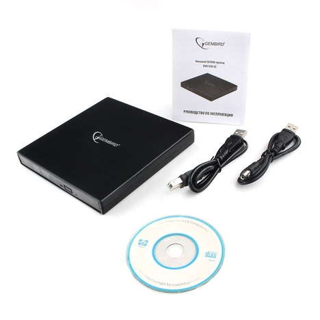 Оптический привод Gembird Внешний DVD DVD-USB-02