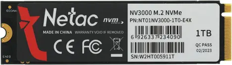 Внутренний твердотельный накопитель Netac NV3000 M.2 2280, PCIe 3.0 x4, NVMe 1TB