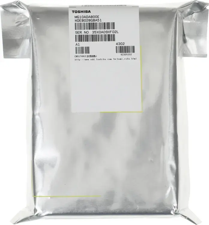 Жесткий диск  TOSHIBA Enterprise Capacity MG10 3.5 3.5" SATA3.0 8 TB 7.2K SATA3