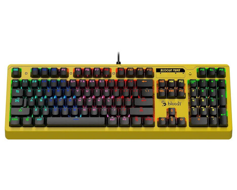 Клавиатура A4tech Bloody B810RC ( PUNK YELLOW ), цвет желтый