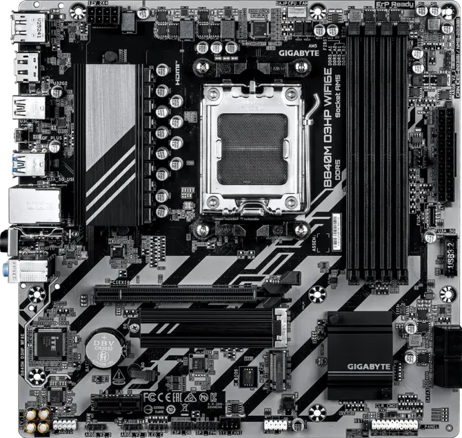 Материнская плата Gigabyte AM5 AMD B840 B840M D3HP WIFI6E