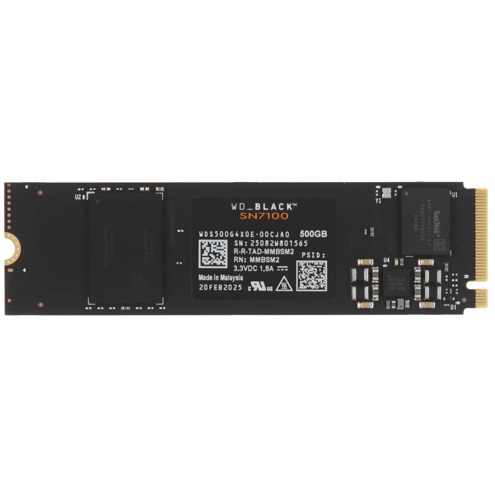 Внутренний твердотельный накопитель Western Digital Black 500GB
