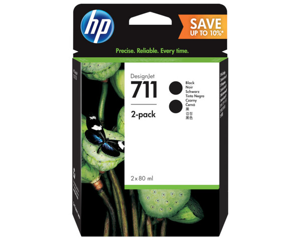 

Комплект картриджей черный HP Inc. 711, P2V31A