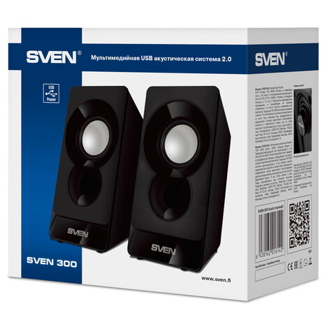 Колонки SVEN Stereo 300 (черный)
