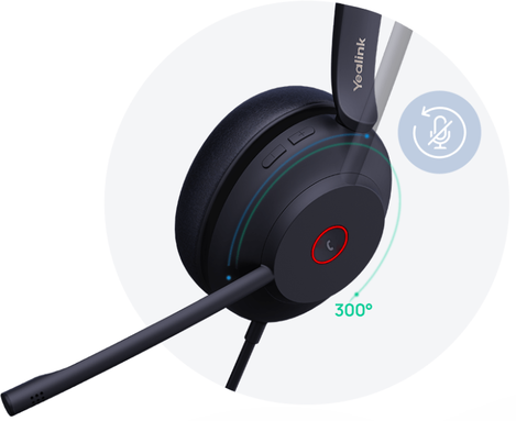 Гарнитура Yealink UH37 Dual UC USB-C/A, цвет черный