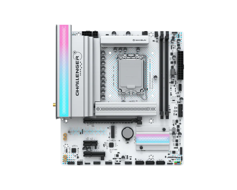 Материнская плата Maxsun LGA 1851 Intel Z890 Challenger Z890M WIFI ICE