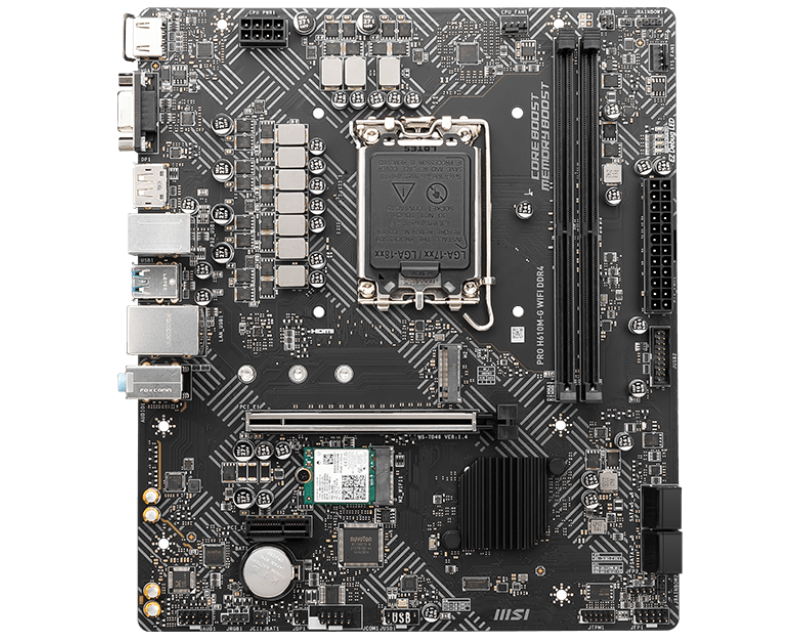 Материнская плата MSI Intel H610 PRO H610M-G WIFI DDR4