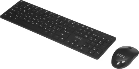 Клавиатура + мышь MSI Forge K200 w Combo MS-8ZA4 клав:черный мышь:черный USB беспроводная (S11-43RU304-Y92)