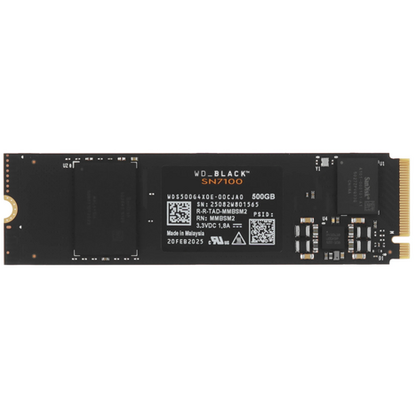 Внутренний твердотельный накопитель Western Digital Black 500GB