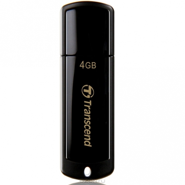 

Флешка TRANSCEND JetFlash 350 4GB, Черный