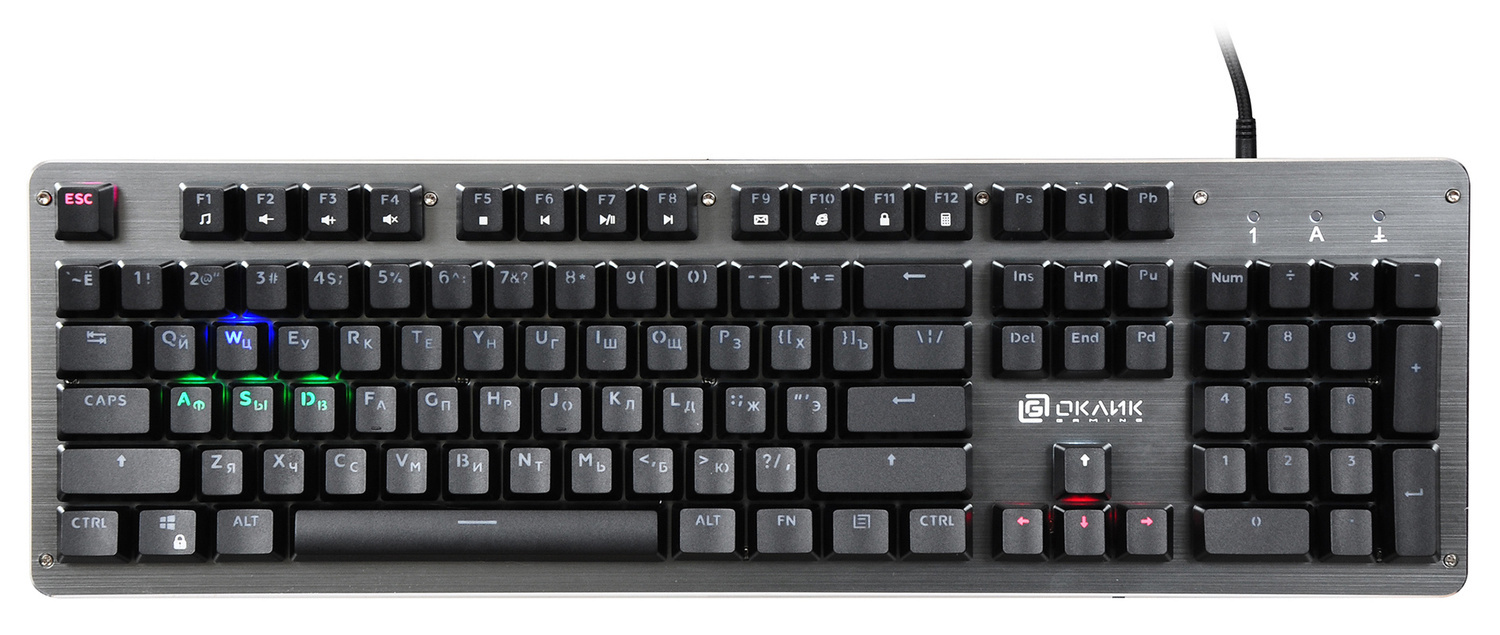Клавиатура Oklick KeyBoard 970G Dark Knight 499578, цвет черный