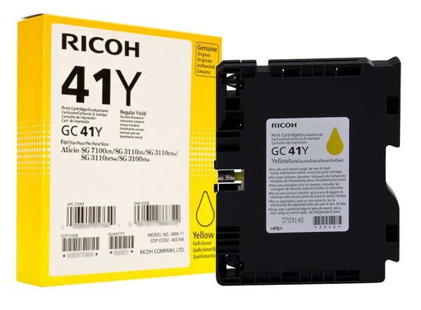 

Картридж желтый Ricoh GC 41Y, 405764