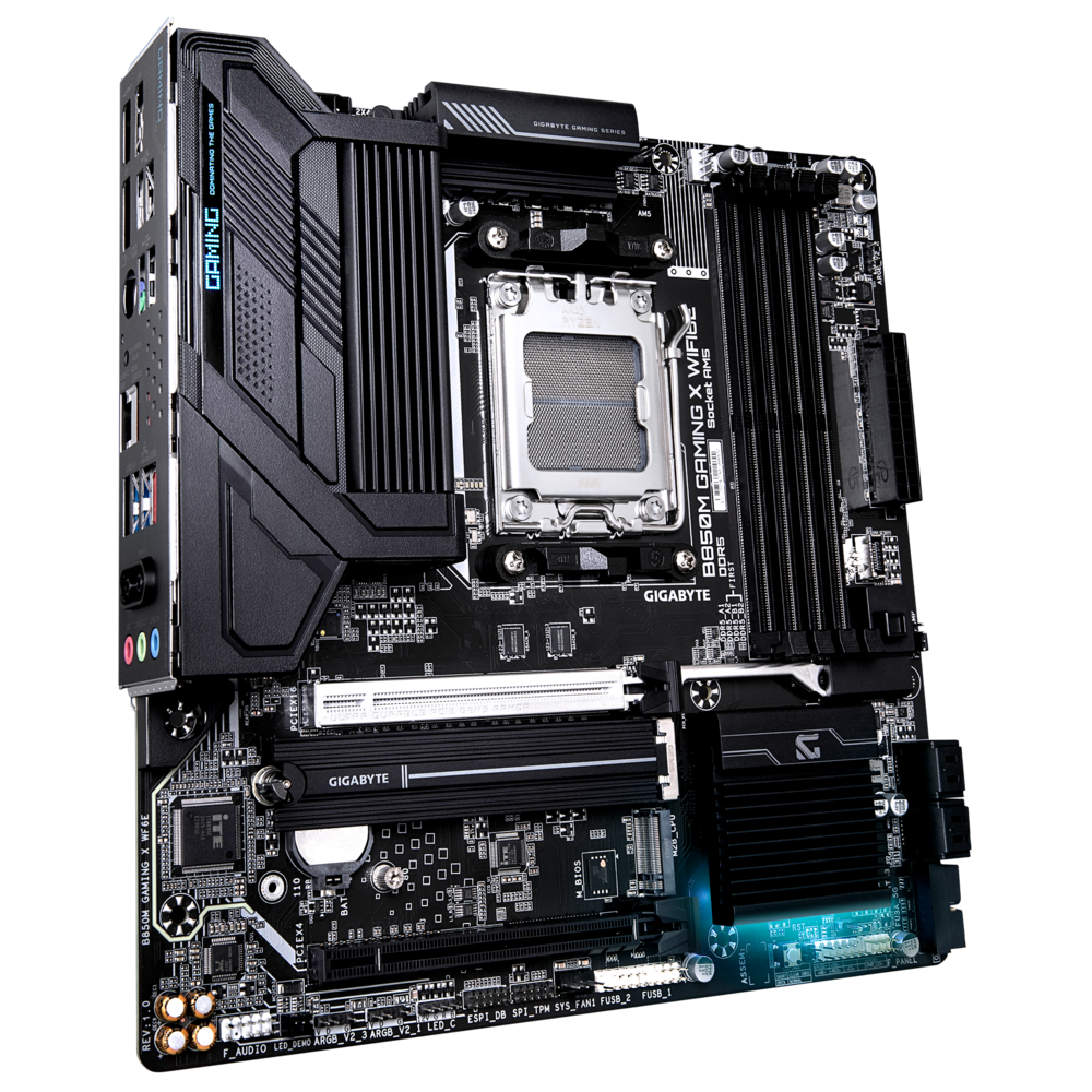 Материнская плата Gigabyte AM5 AMD B850 B850M GAMING X WIFI6E