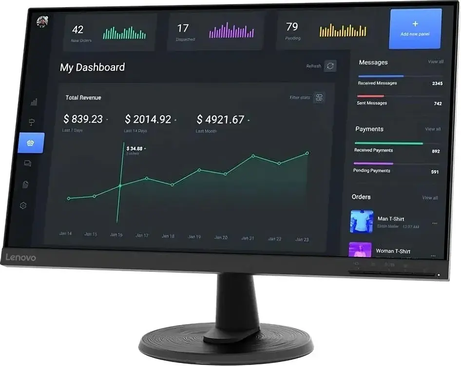 Монитор LENOVO C24-40 23.8-inch черный