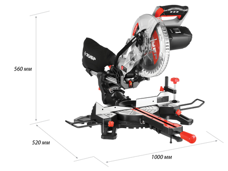 Торцовочная пила ЗУБР ЗПТ-255-1800 ПЛ