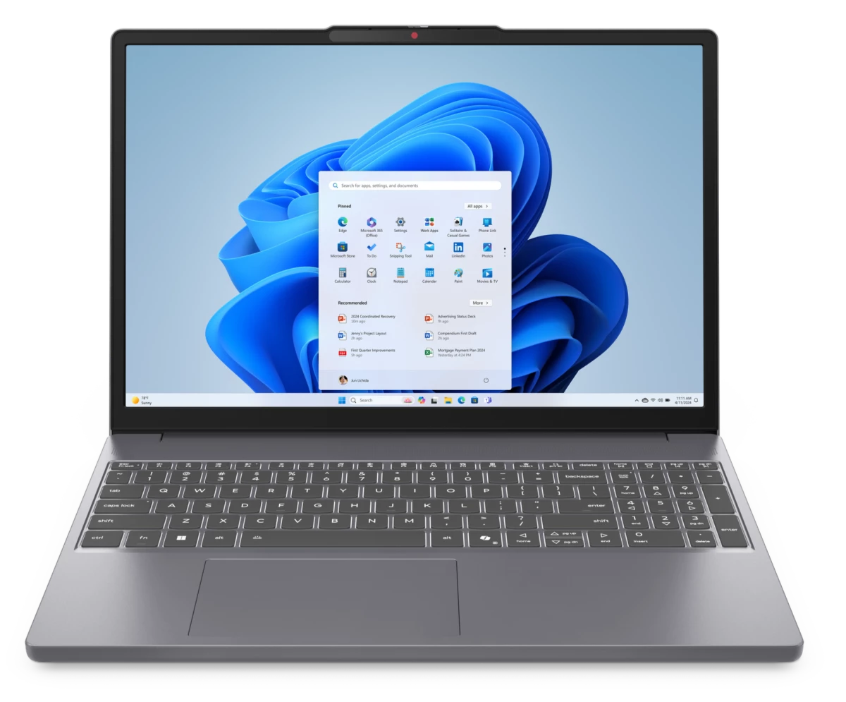 Ноутбук LENOVO IdeaPad Slim 3 G10 15AHP10 AMD Ryzen 5 8540U (серый)