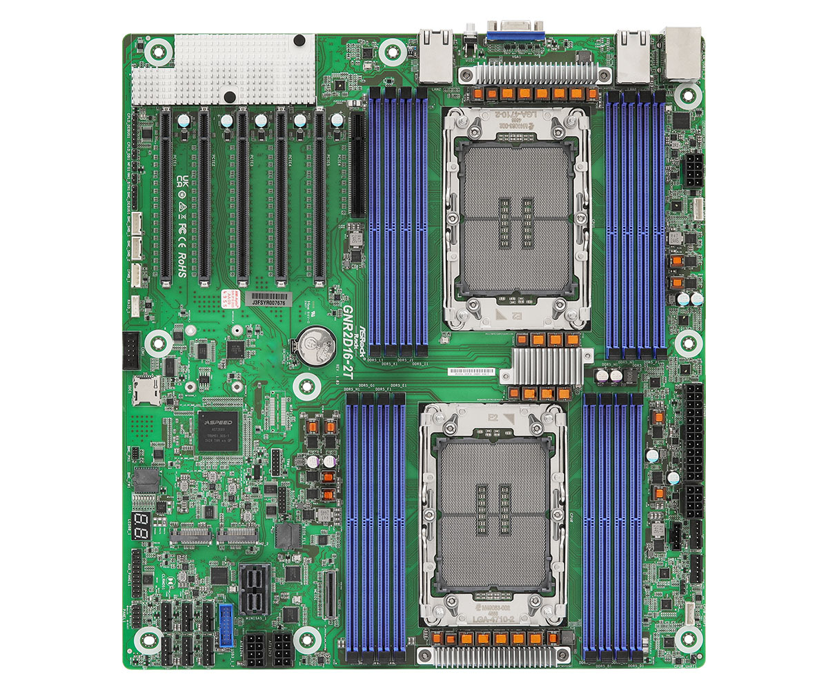 Материнская плата ASRock E2 (LGA 4710) Intel Xeon 6700P/6500P/6700E GNR2D16-2T