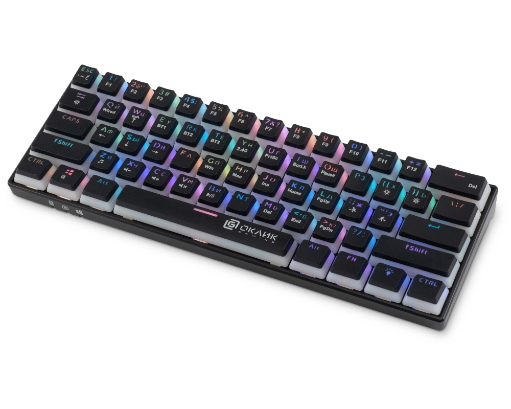 Клавиатура Oklick KeyBoard K763W 1920548, цвет черный