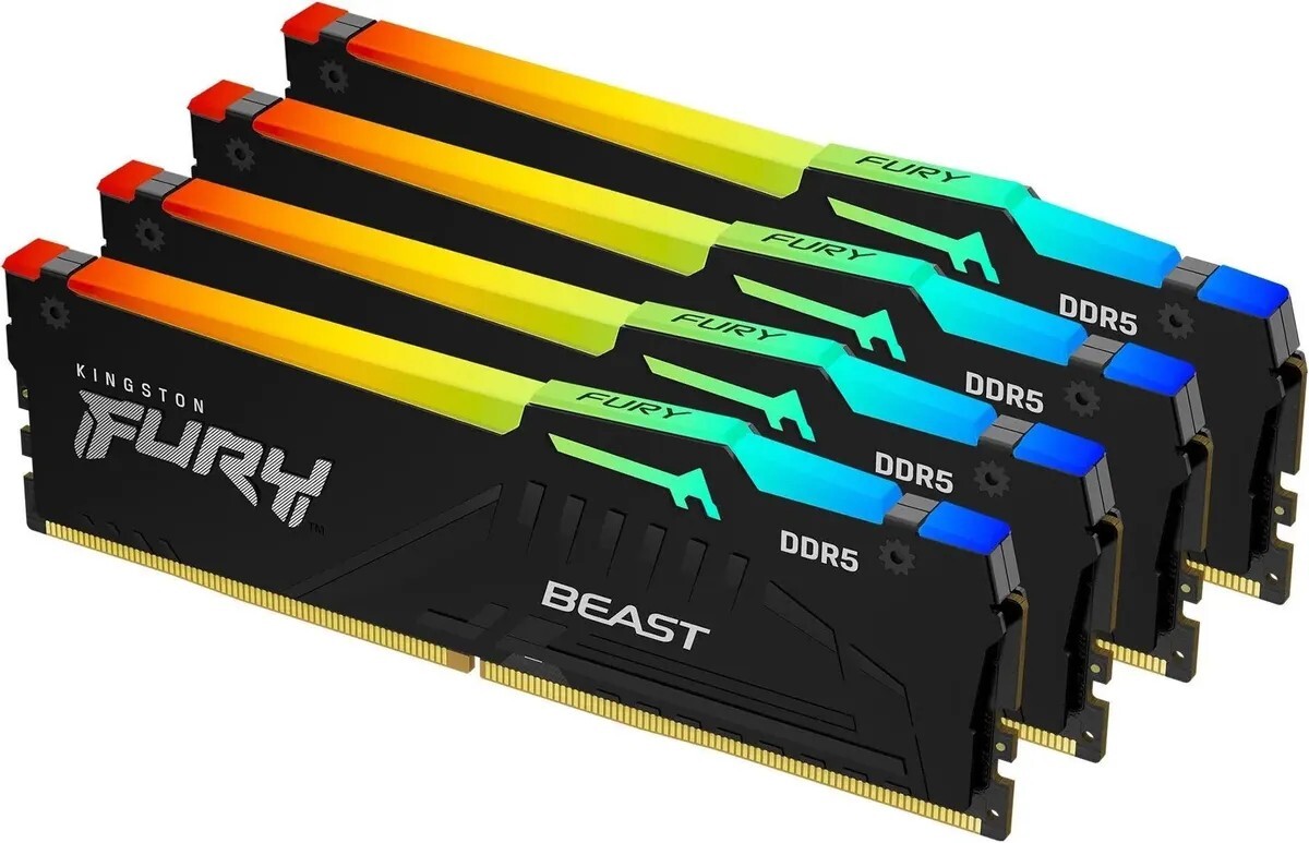 Оперативная память Kingston FURY Beast RGB KF552C40BBAK4-64
