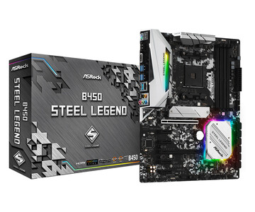 Материнская плата ASRock AM4 AMD B450 B450M STEEL LEGEND