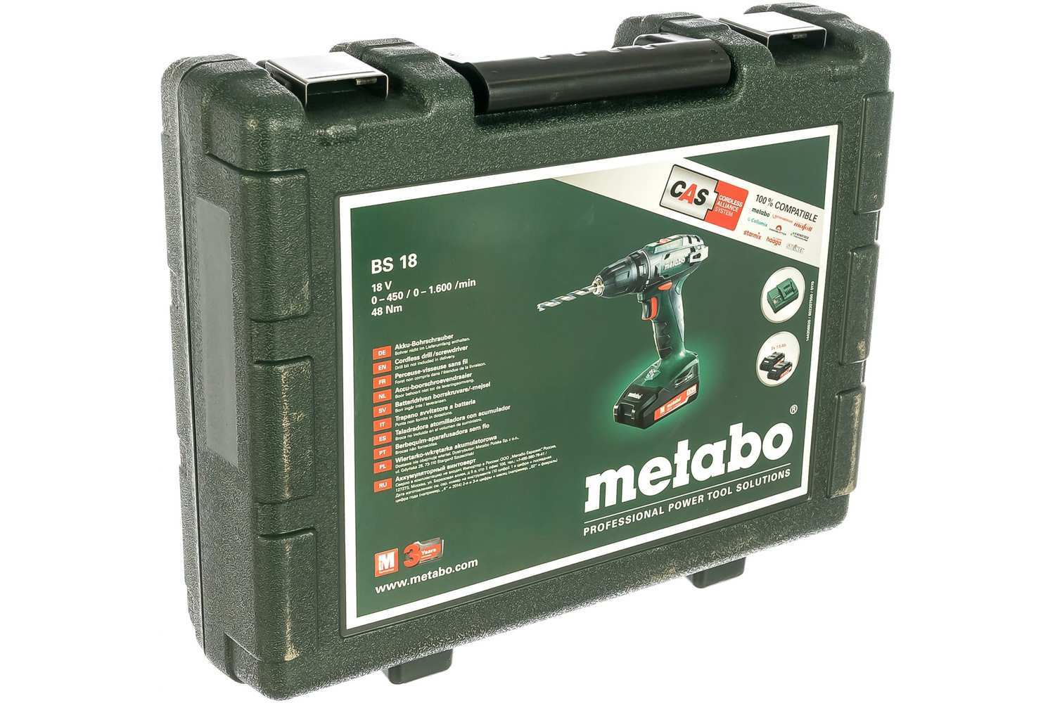 Безударная дрель-шуруповерт METABO BS 18