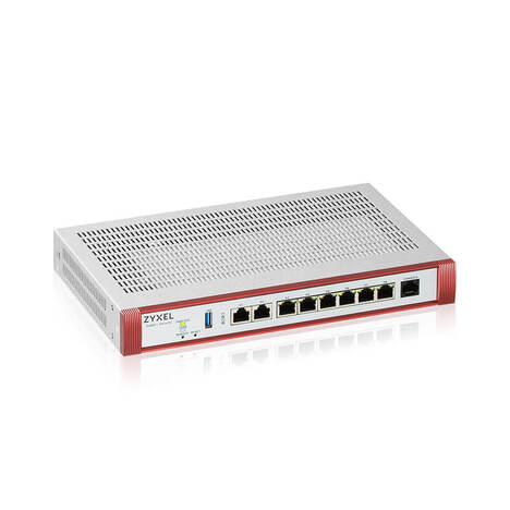 Межсетевой экран Zyxel USG FLEX 200HP с подпиской Gold на 1 год (AS, AV, CF, IDP/DPI, Sandboxing, SecuReporter), Rack, 1xRJ-45: 1/2.5G (LAN/WAN), 1xRJ-45: 1/2.5G PoE+ (LAN/WAN), 6xRJ-45: 1G (LAN/WAN),