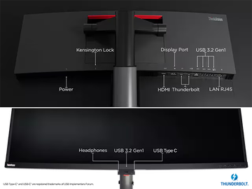 Монитор LENOVO P40w-20 39.7-inch черный