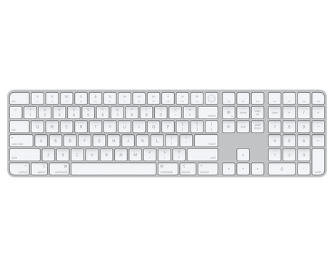 Клавиатура Apple Magic Keyboard with Touch ID and Numeric Keypad for Mac MK2C3LL/A, цвет белый  EN keyboard