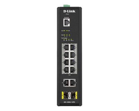 Коммутатор D-LINK DIS-200G-12PS