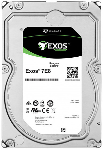 Жесткий диск  SEAGATE Exos 7E8 3.5  1Tb 7.2K SAS 12Gb/s