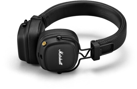 Гарнитура накладные Marshall Major IV черный беспроводные bluetooth оголовье (MAJOR IV BLACK)