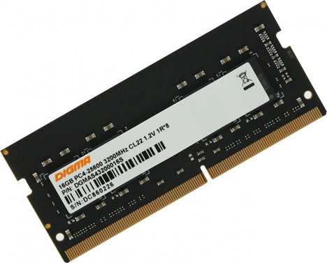 Оперативная память DIGMA DDR4  16Gb, DGMAS43200016S, RTL