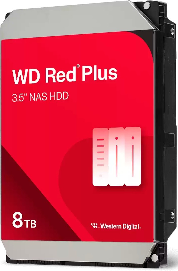 Жесткий диск  Western Digital Red Plus 3.5  8TB 5.64K SATA3