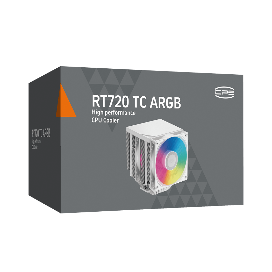 Кулер Процессорный PCCooler для процессора RT720 TC ARGB White