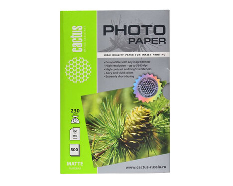 Бумага белый Cactus CS-MA6230500